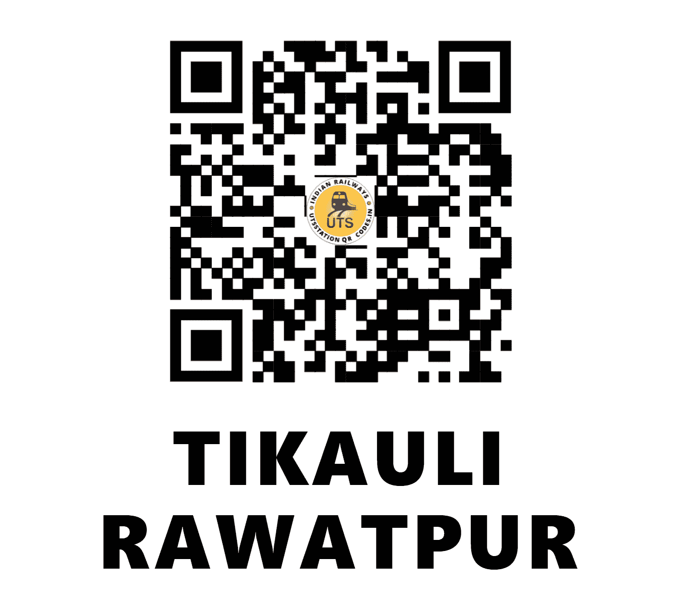 UTS QR Code for TIKAULI RAWATPUR - TKRP - NR (UTTAR PRADESH)